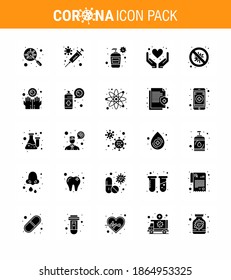 Coronavirus 2019-nCoV (Covid-19) Prevention icon set protection; health care; bottle; heart; care viral coronavirus 2019-nov disease Vector Design Elements
