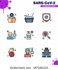 Coronavirus 2019-nCoV (Covid-19) Prevention icon set cream; temprature; medical; sick; fever viral coronavirus 2019-nov disease Vector Design Elements