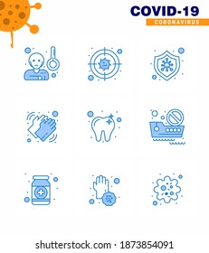 Coronavirus 2019-nCoV (Covid-19) Prevention icon set care; dry; bacteria; washing; hands viral coronavirus 2019-nov disease Vector Design Elements