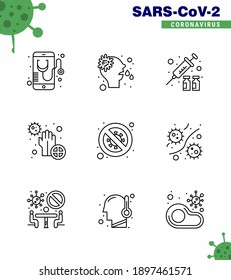 Coronavirus 2019-nCoV (Covid-19) Prevention icon set  bacteria; disease; virus; dirty; medicine viral coronavirus 2019-nov disease Vector Design Elements