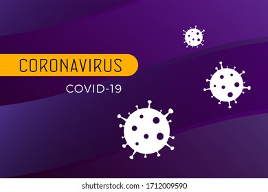 Coronavirus 2019-ncov flat vector illustration concept for news site, video blog, social media. Chinese Novel Covid-19 pandemic news headline.