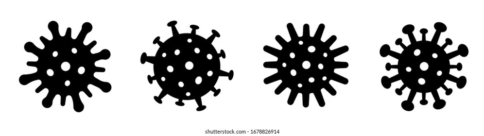 Coronavirus 2019-nCoV icon. Coronavirus Bacteria. Coronavirus Concepts - stock vector.