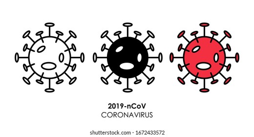 coronavirus 2019-nCoV icon vector illustration. coronavirus 2019-nCoV symptoms, treatment and prevention vector design template. coronavirus 2019-nCoV vector icon symbol for website, sign, app, UI.