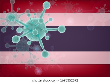 Coronavirus 2019-nCov novel coronavirus concept responsible for Thailand flu outbreak