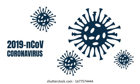 Coronavirus 2019-nCov novel coronavirus concept resposible for asian flu outbreak and coronaviruses influenza as dangerous flu strain cases as a pandemic. Microscope virus close up.