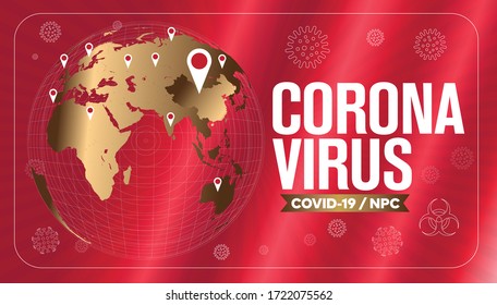 Coronavirus 2019-nCov novel coronavirus concept resposible for asian flu outbreak and coronaviruses influenza as dangerous flu strain cases as a pandemic.