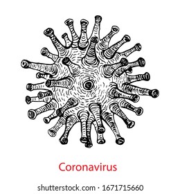 Coronavirus 2019-nCov novel coronavirus concept. Vector illustration of coronavirus bacteria.