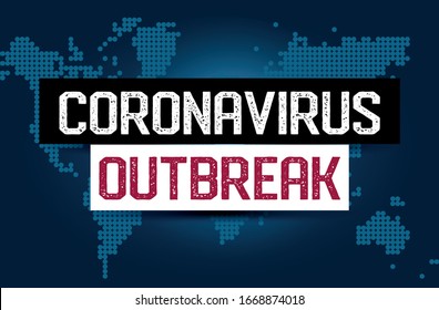 coronavirus (2019-ncov) outbreak -  Awareness lettering phrase. Coronavirus in China. Novel coronavirus (2019-nCoV). Concept of coronavirus quarantine.