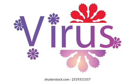 Coronavirus 2019-nCoV. Coronavirus 2019-nCoV outbreak. Virus cells on colorful background.