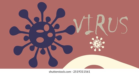 Coronavirus 2019-nCoV. Coronavirus 2019-nCoV outbreak. Virus cells on colorful background.