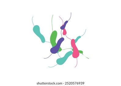 Coronavirus 2019-nCoV. Coronavirus 2019-nCoV outbreak. Virus cells on colorful background.
