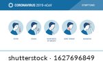 Coronavirus 2019-nCoV symptoms, healthcare and medicine infographic