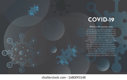 Coronavirus 2019-ncov and virus background with disease cells.covid-19 corona virus outbreaking and pandemic medical health risk concept Premium Vector