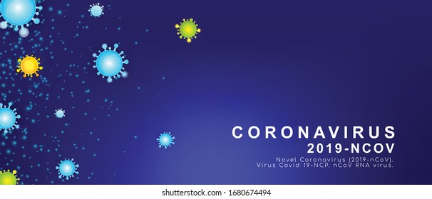 Coronavirus (2019-nCoV). Virus Covid 19-NCP. Vector medical background.