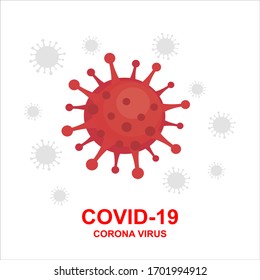 Coronavirus (2019-nCoV). Virus Covid 19-NCP.  Vector Illustration