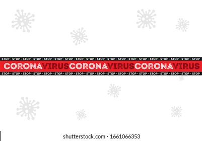 coronavirus 2020 vector stop ribbons