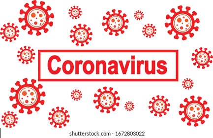 Coronavirus 2020. Wuhan Corona virus disease. Virus Infections design