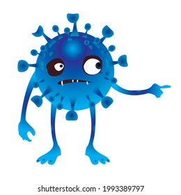 Coronavirus 3D Design Illustration background