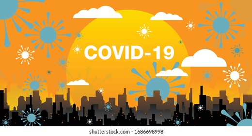 Coronavirus abstract background. Medical Genetics Bacteriological Microorganism.