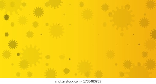 coronavirus with abstract gray virus cell on white background vector. 