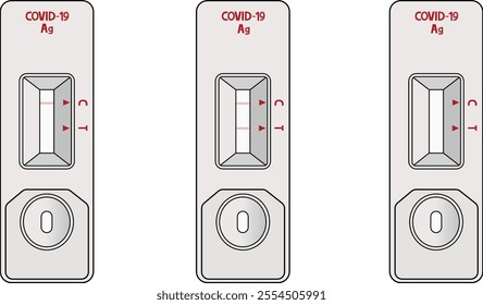 
coronavirus antigen test compilation positive negative empty