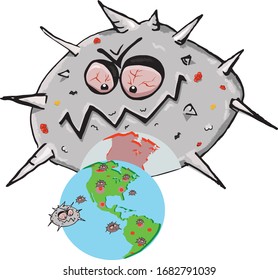 Coronavirus attacking the world and people can not do anything.