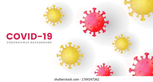 Coronavirus background 3D Illustration premium