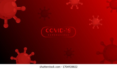 Coronavirus Background Banner and Poster Conceptual