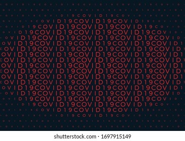 Coronavirus background halftone. Modern vector illustration. Covid-19 outbreak concept. Monochrome black and white geometric pattern. Graphic design geometric shape. Banner background.