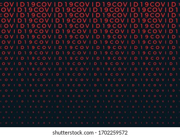 Coronavirus background halftone. Modern vector illustration. Covid-19 outbreak concept. Monochrome black and white geometric pattern. Graphic design geometric shape. Banner background.