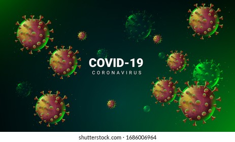 Coronavirus background. Vector EPS 10