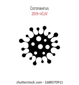 Coronavirus Bacteria Cell Icon, 2019-nCoV Novel Coronavirus Bacteria.