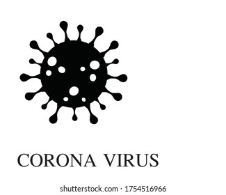 Coronavirus Bacteria Cell Icon  2019-nCoV  Covid-2019  Covid-19 Novel Coronavirus Bacteria. No Infection and Stop Coronavirus Concepts. Dangerous Coronavirus Cell in China  Wuhan. Isolated Vector Icon