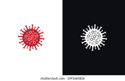 Icono de la célula bacteriana de Coronavirus, 