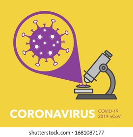 Coronavirus Bacteria Cell Icon. COVID-19. Corona virus -2019-nCoV. Vector illustration.