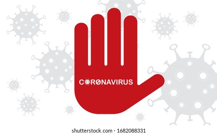 Coronavirus Bacteria Cell Icon. COVID-19. Corona virus -2019-nCoV. Vector illustration.