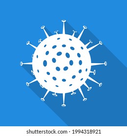 Coronavirus Bacteria Cell Icon. Dangerous Cell Icon. vector illustrator