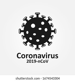 Coronavirus Bacteria Icon, 2019-nCoV Coronavirus Bacteria icon. Coronavirus outbreak Stop virus. Isolated vector icon of virus on white background for poster, banner, flyer.