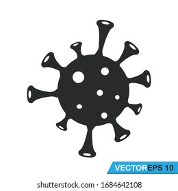 coronavirus bacteria icon vector design illustration