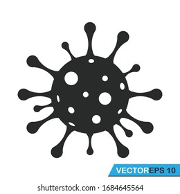 coronavirus bacteria icon vector design illustration