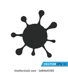 coronavirus bacteria icon vector design illustration