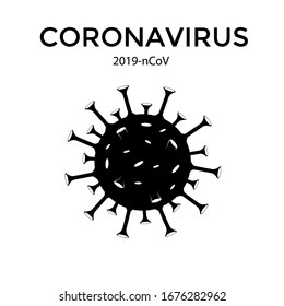 Coronavirus bacteria Virus Cell Icons, 2019-nCoV Novel Coronavirus. vector isolated on white. Flat design