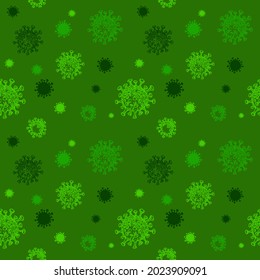 Coronavirus bacterias pattern. Medical concept with dangerous cells.