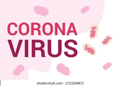 Coronavirus bacterium design of covid 19 virus 2019 ncov cov infection corona epidemic disease symptoms and medical theme Vector illustration