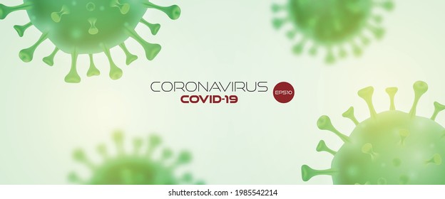 Coronavirus banner template. Vector illustration.
