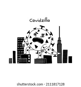 Coronavirus big city godzilla destruction crisis