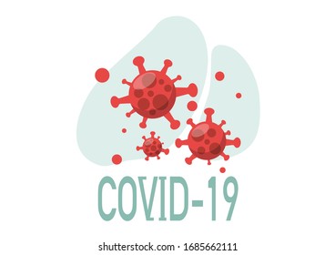 Dibujo de caricaturas de Coronavirus (covid-19) en los pulmones de la gente como vector puede ser usado para varios diseños.