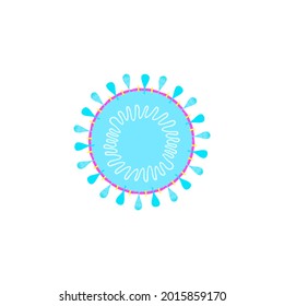 coronavirus cartoon isolated vector illustration