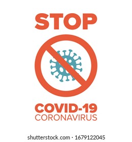 Coronavirus caution sign. Stop coronavirus covid-19. Covid-19 pandemic concept Isolated element on transparent background. 