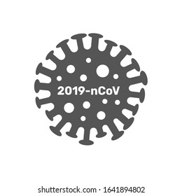 Coronavirus cell, 2019-nCoV. China pathogen respiratory coronavirus 2019-nCoV in a world, Dangerous chinese nCoV coronavirus, SARS pandemic risk alert. EPS 10